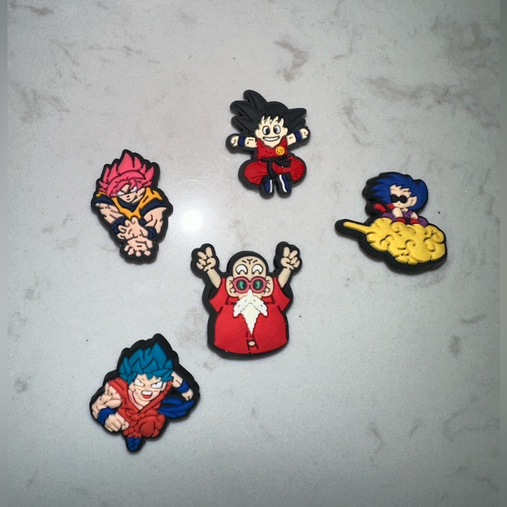 Dragon Ball Z Croc Jibbetz  multicolor  set of 5